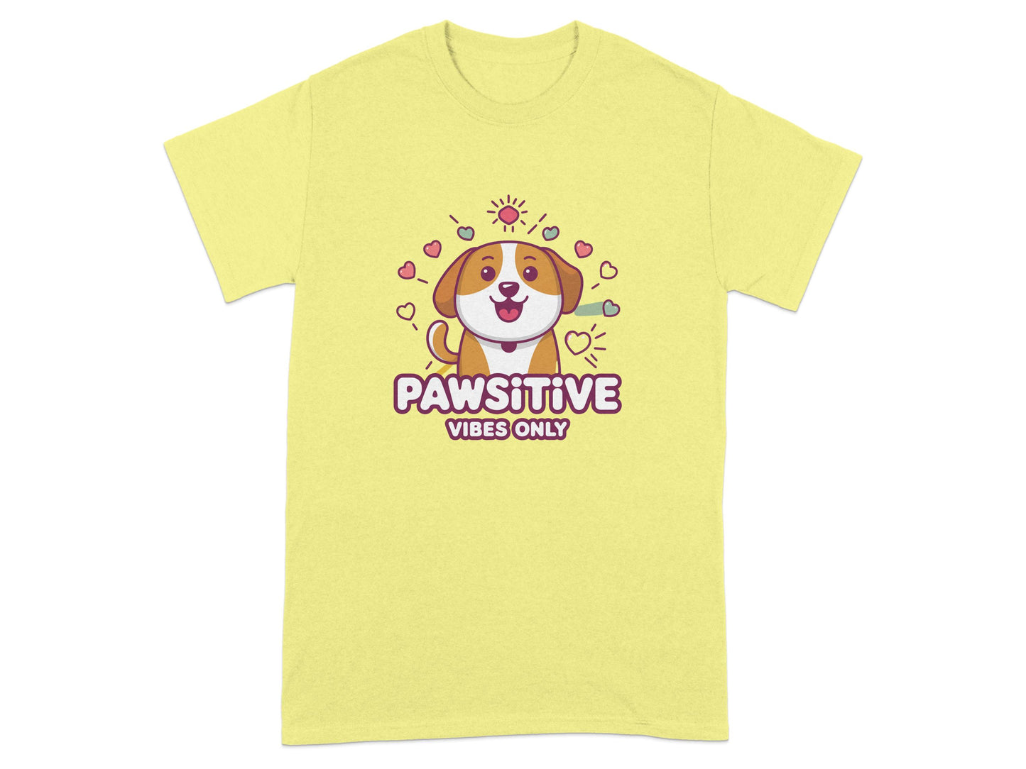 Pawsitive Vibes Only Adorable Dog Themed Shirt product type
