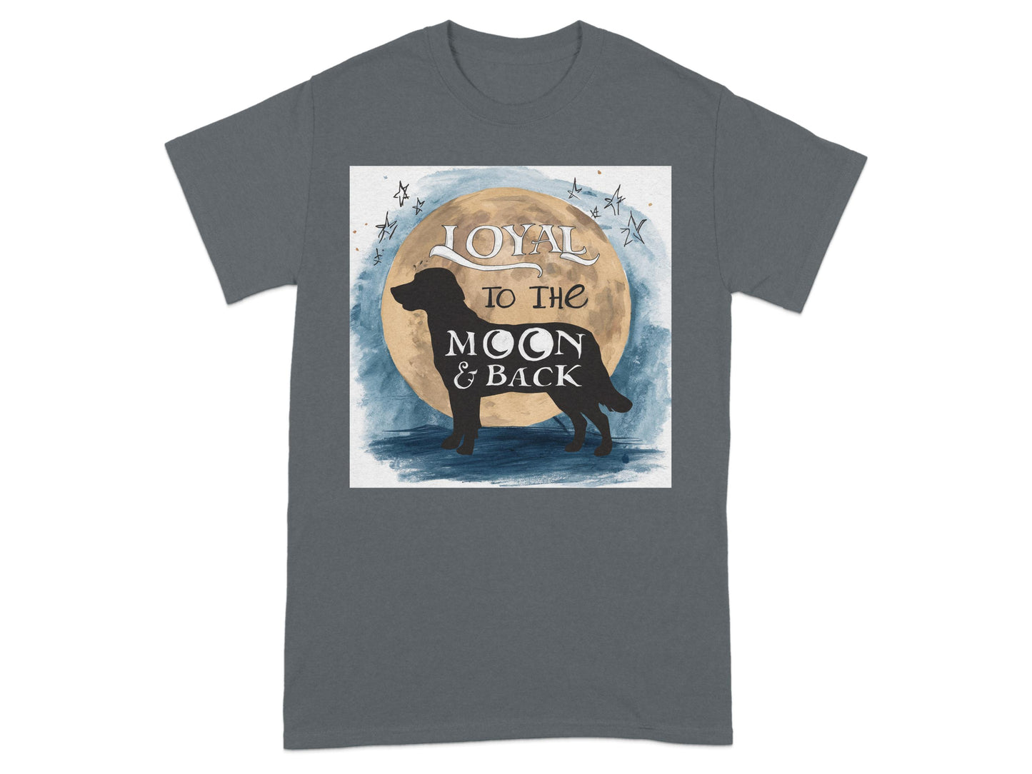 Loyal to the Moon and Back Dog Graphic T-Shirt product type