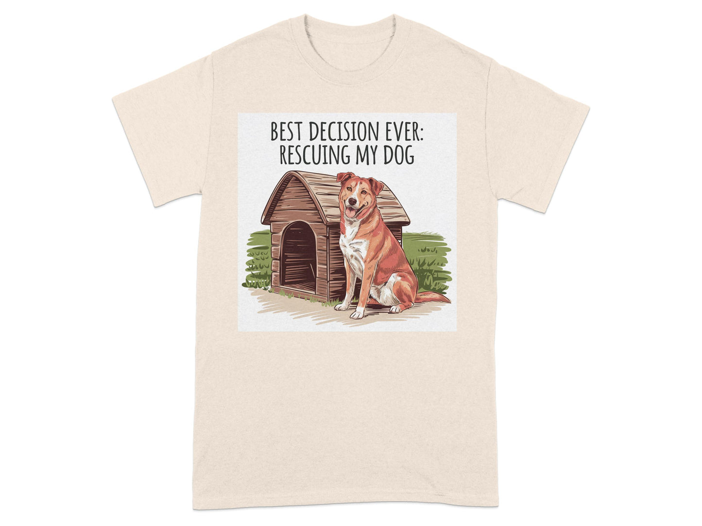 Best Decision Ever Rescuing My Dog Printed T-Shirt product