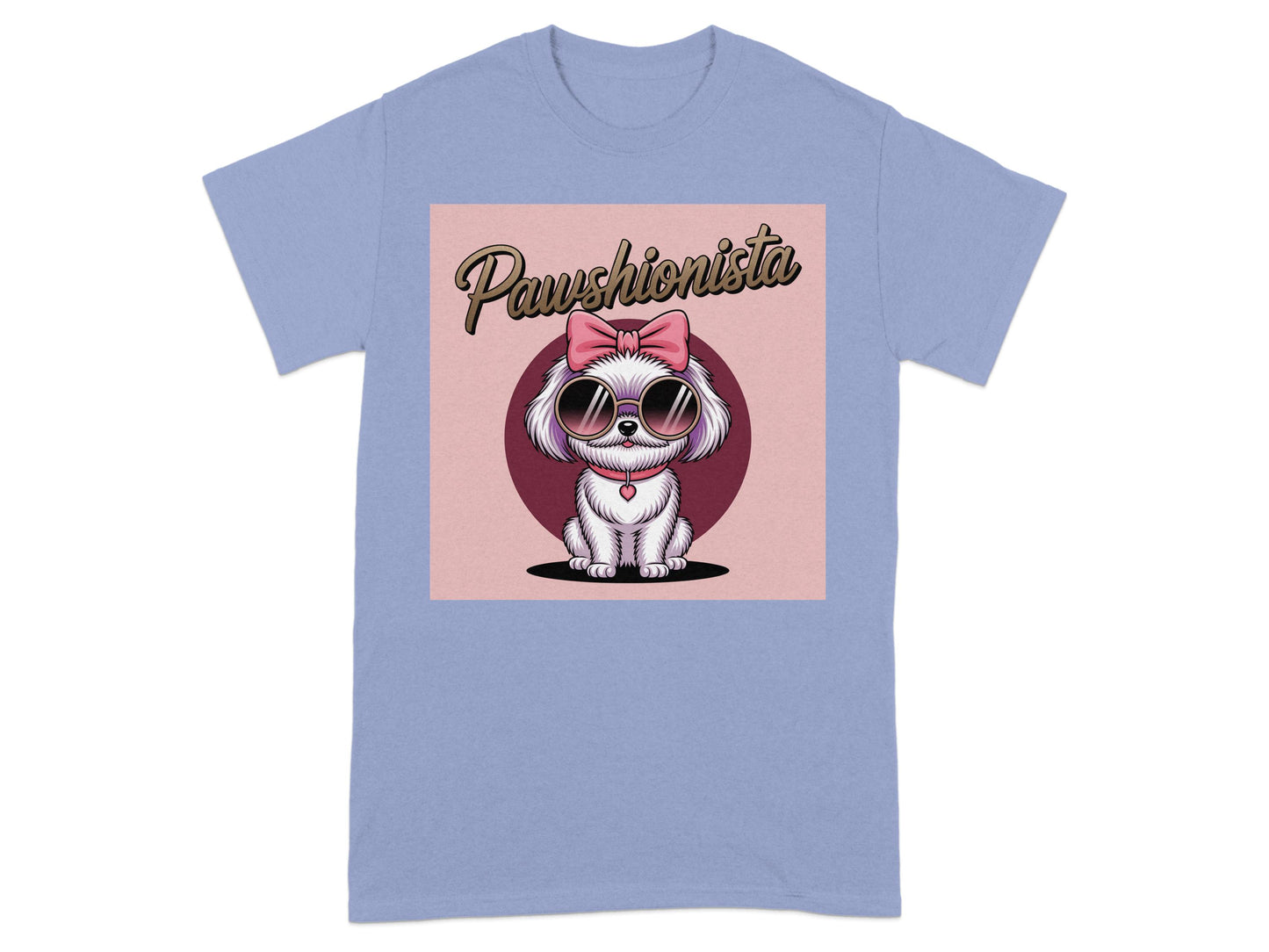 Paushionista Dog with Sunglasses Graphic T-Shirt product