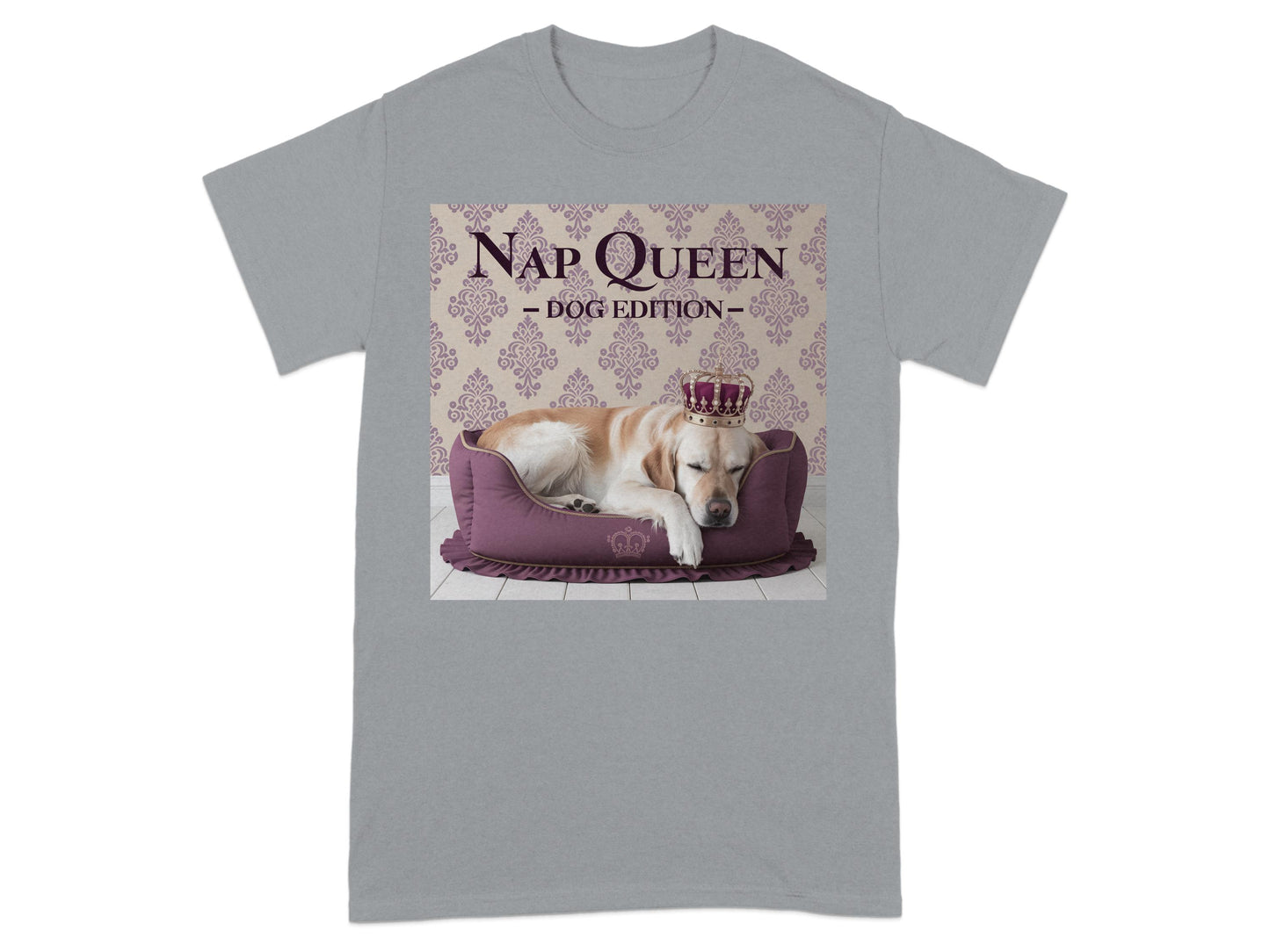 Nap Queen Dog Edition T-shirt grey product type