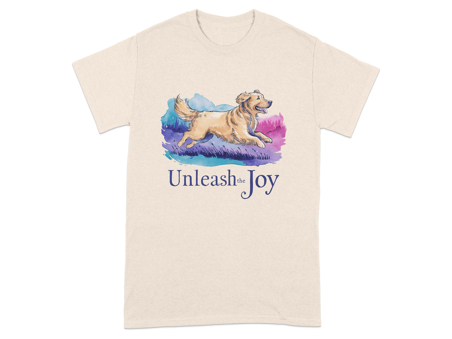 Unleash the Joy Dog Illustration T-Shirt product type
