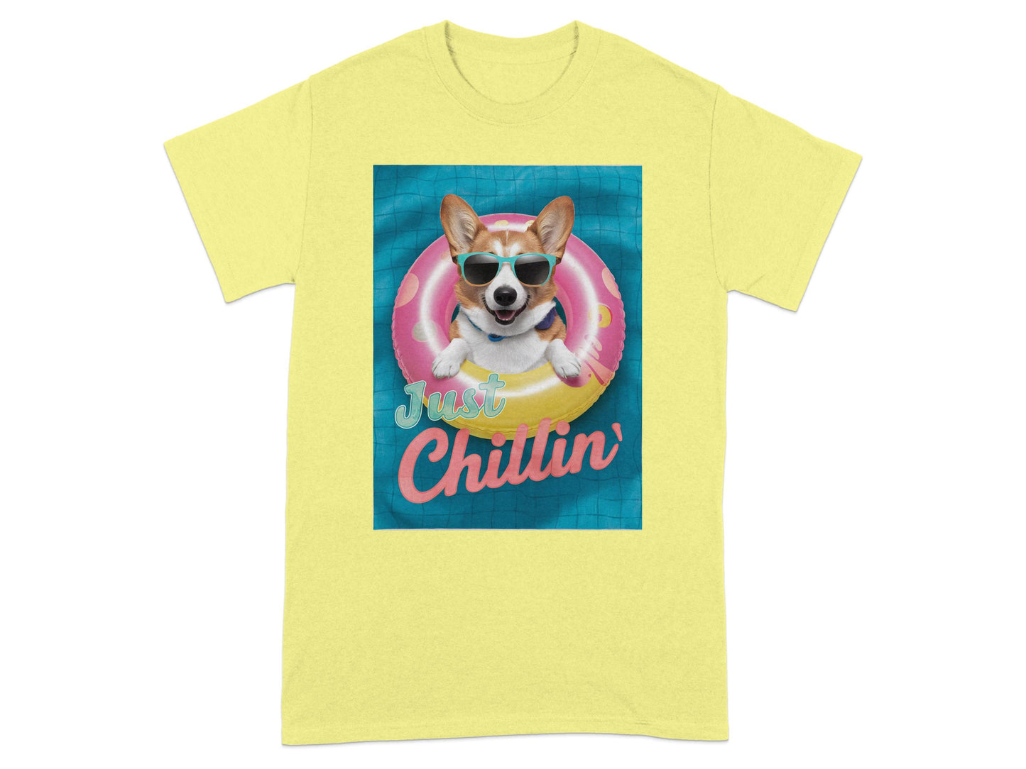 Just Chillin' Cute Dog Graphic Tee product