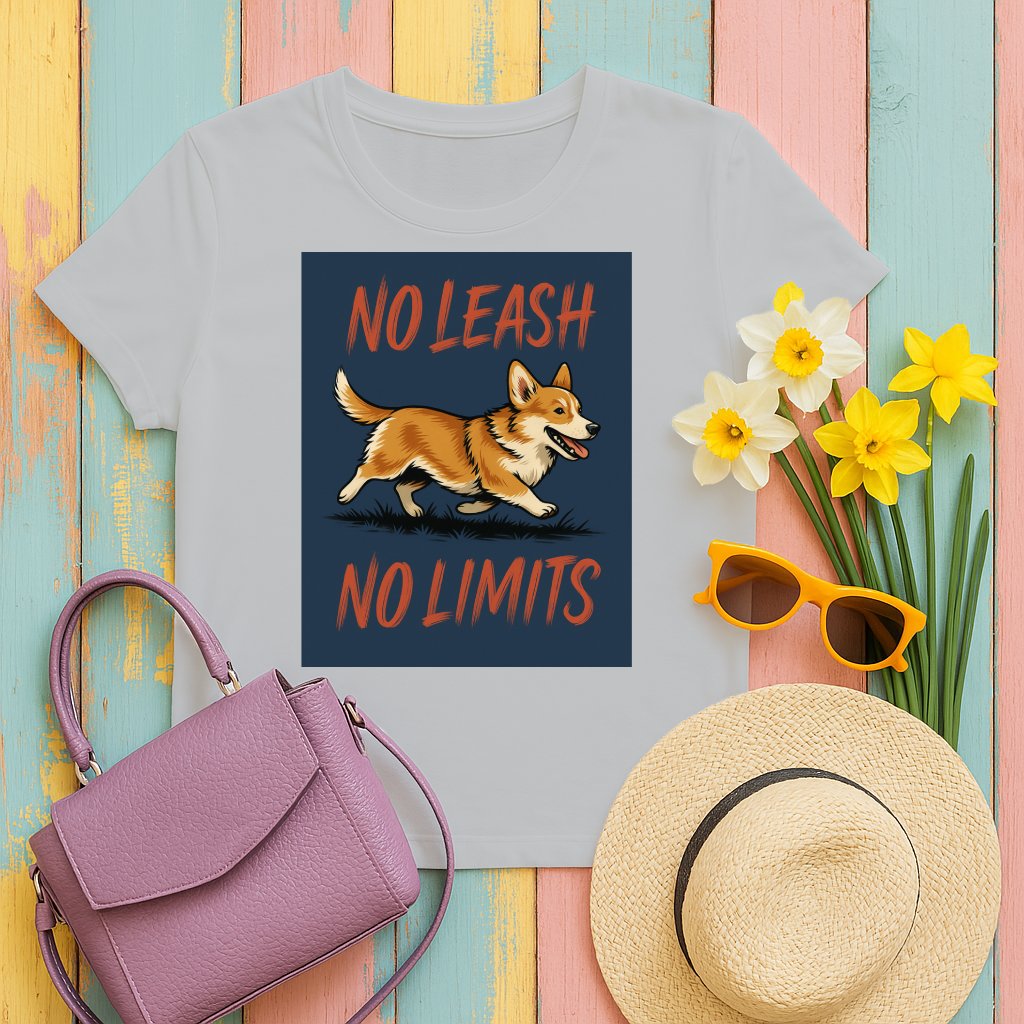 No Leash No Limits Dog Walking T-shirt product type
