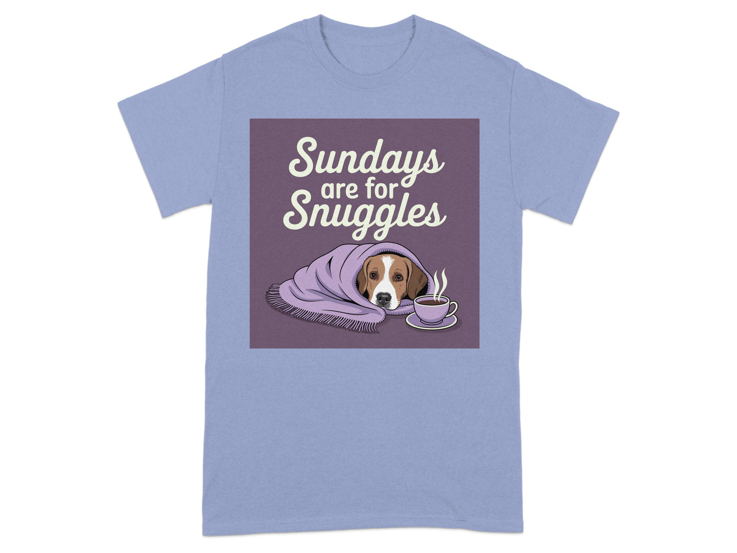 Sundays Are For Snuggles Graphic Tee Shirt product type