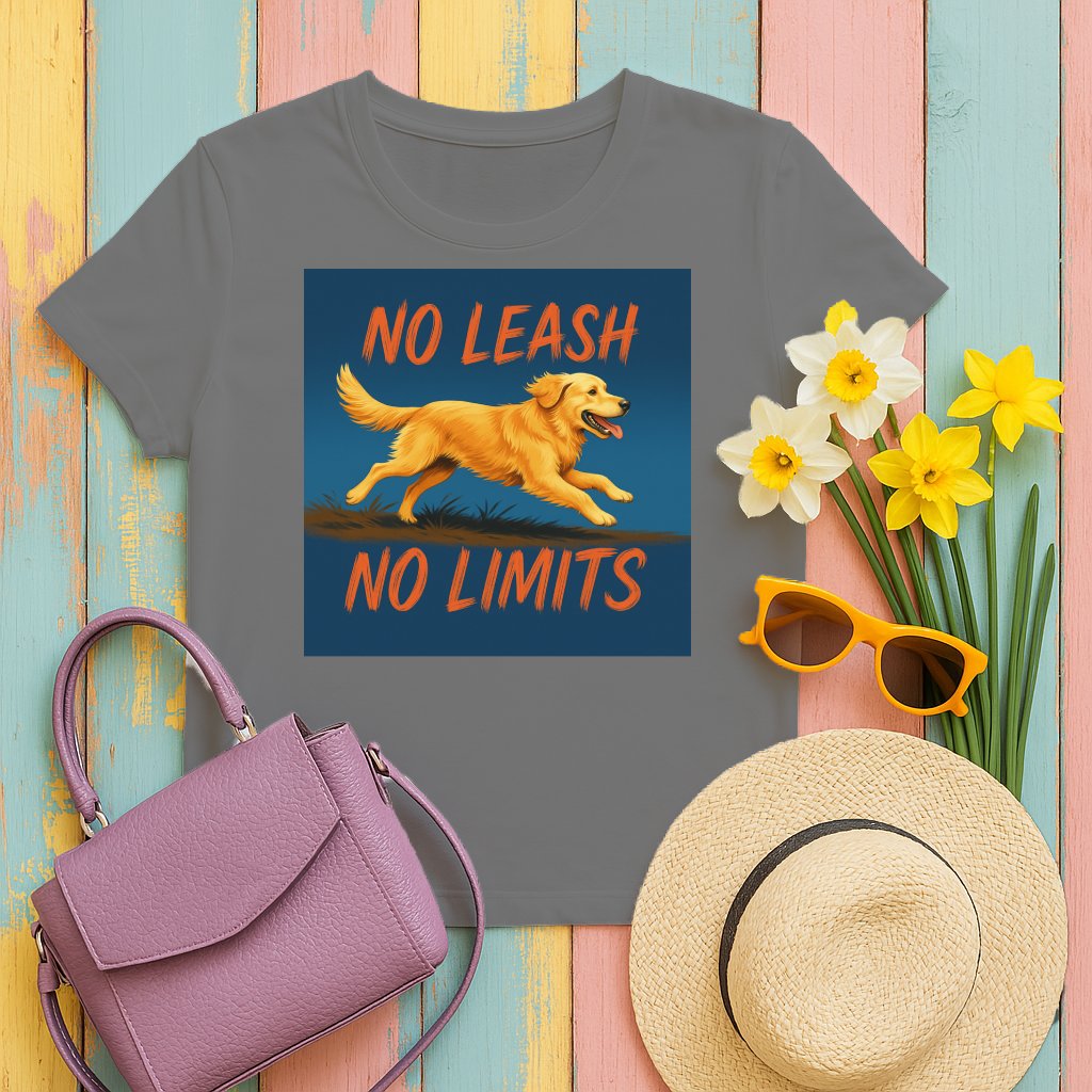 No Leash No Limits Dog Lover Graphic T-Shirt product type
