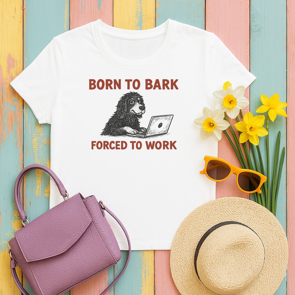 Born to Bark Forced to Work Graphic T-Shirt product