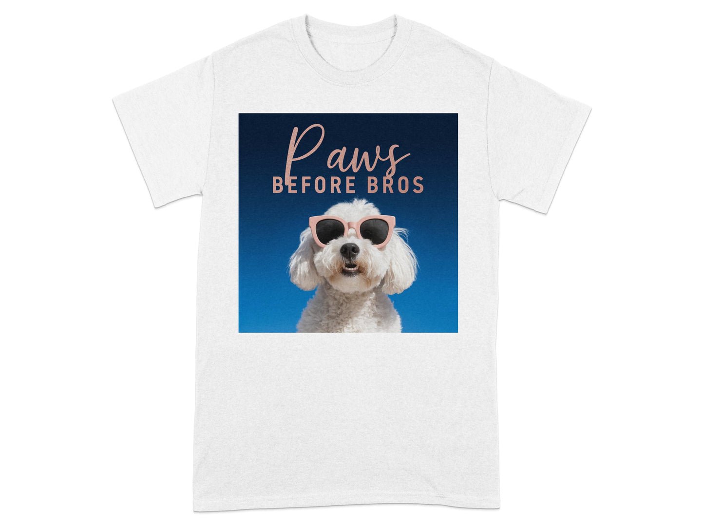 Paws Before Bros Dog Sunglasses T-Shirt product