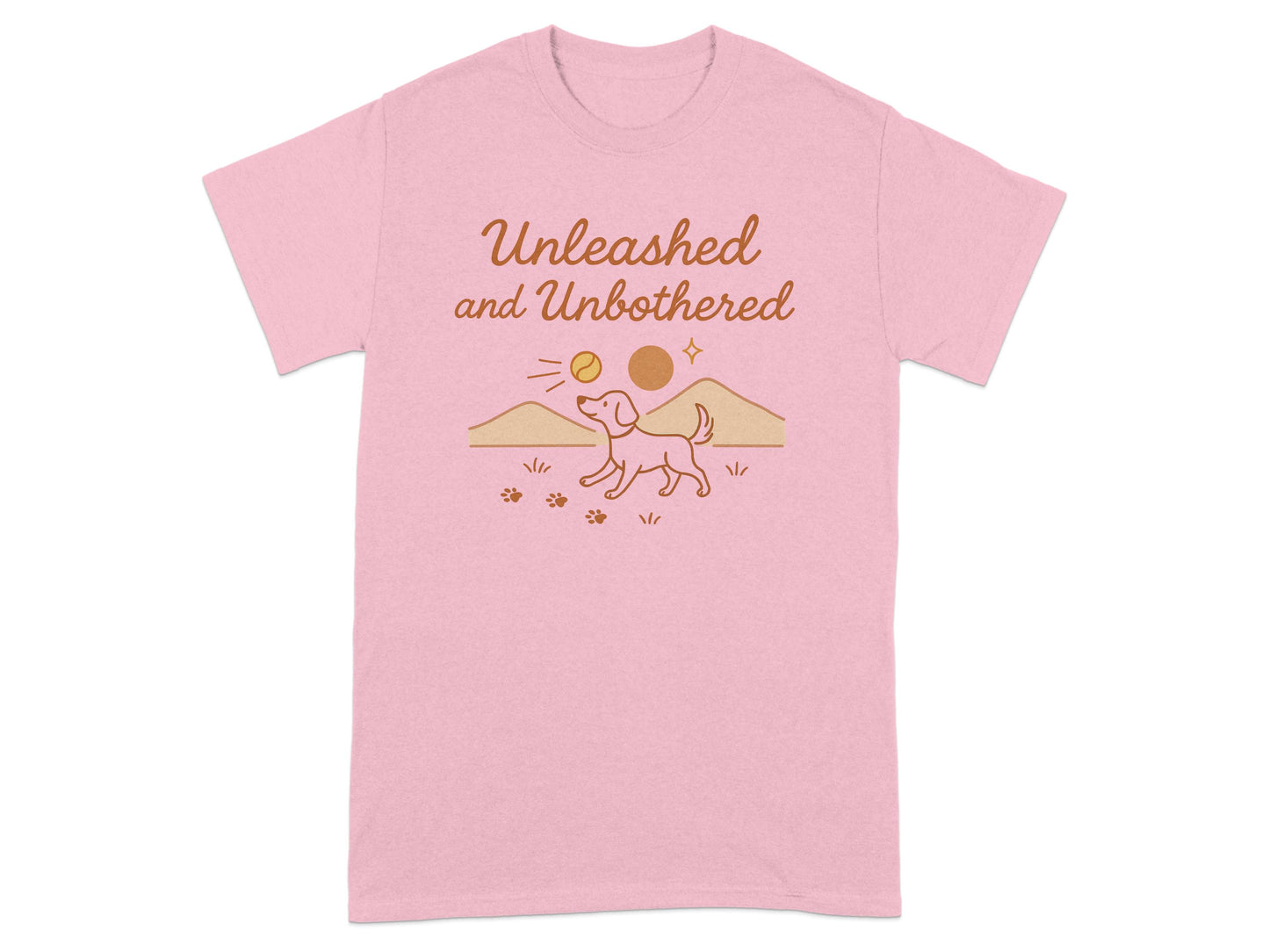 Unleashed and Unbothered Pink Graphic Tee product