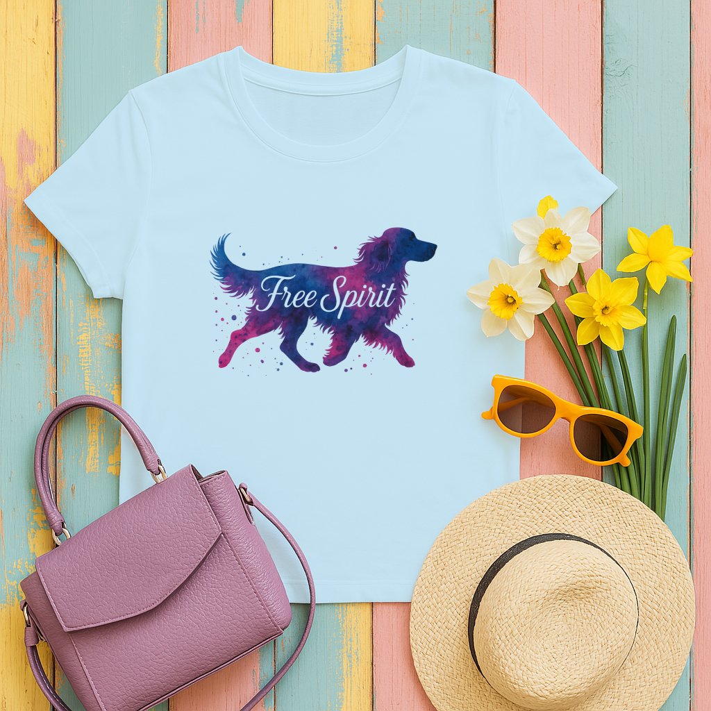 Free Spirit Dog Graphic Tee Casual Wear Product