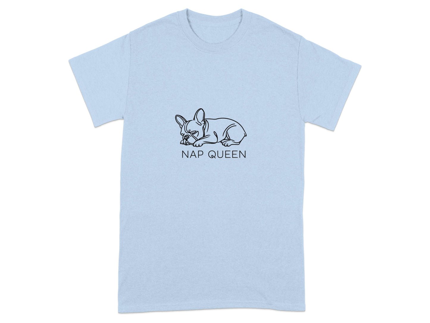 Nap Queen Graphic Tee Cute Bulldog Design T-Shirt product