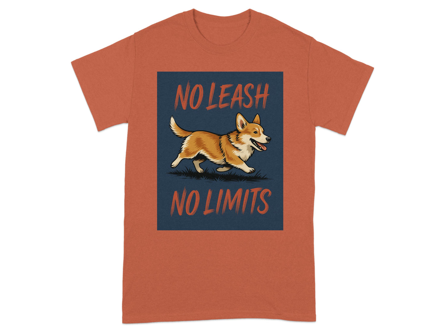 No Leash No Limits Cute Running Corgi T-Shirt product type