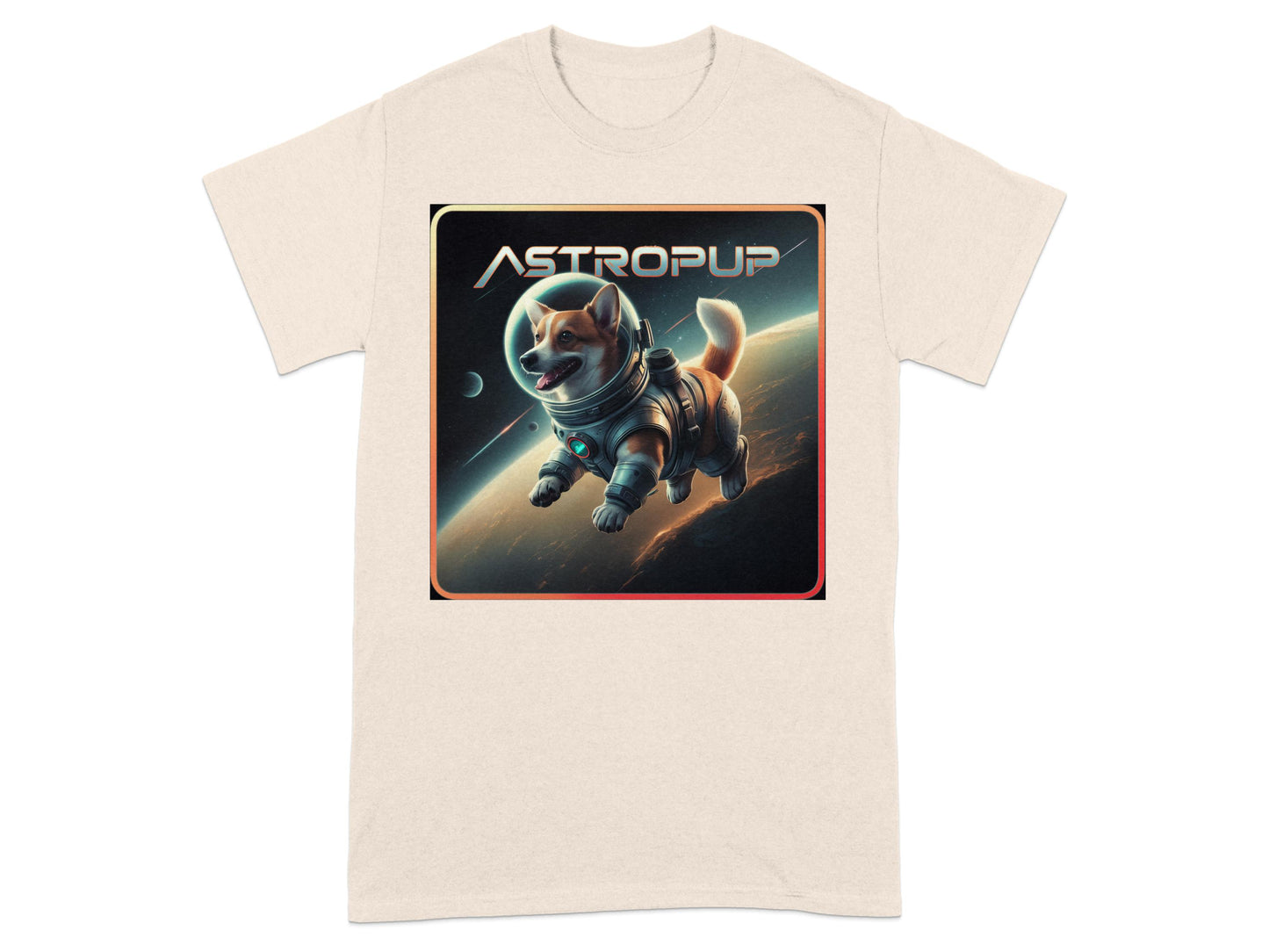Astropup Astronaut Dog Graphic Unisex T-shirt product type