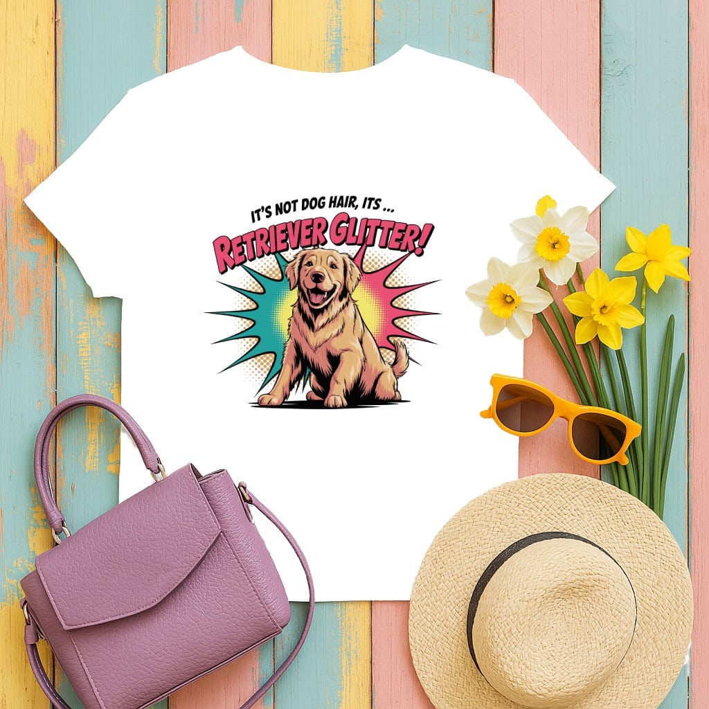 Retriever Glitter Dog Hair T-Shirt product