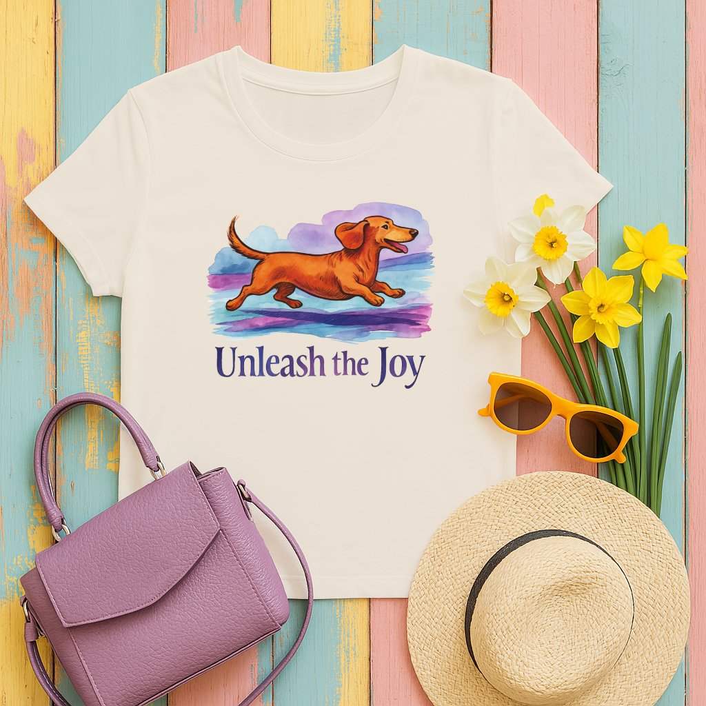 Unleash the Joy Dachshund Graphic Women Shirt product type