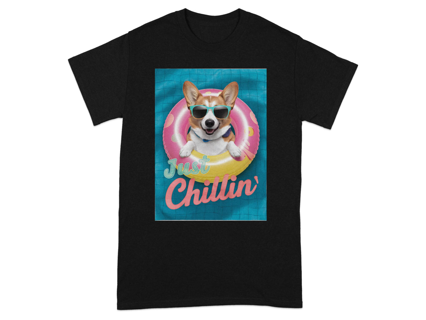 Just Chillin' Corgi Graphic Te shirt product type