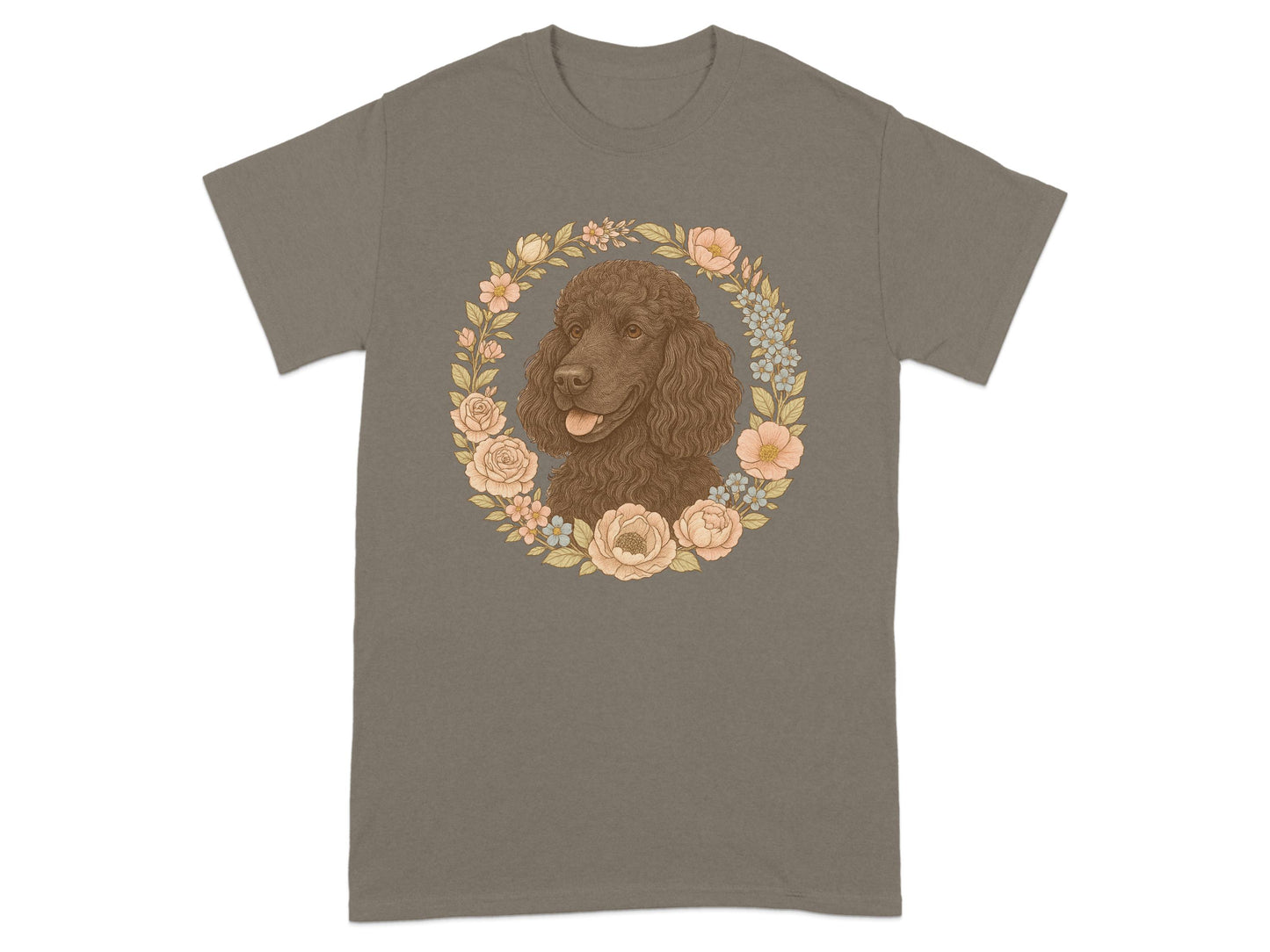 Cocker Spaniel Dog with Floral Pattern T-shirt product