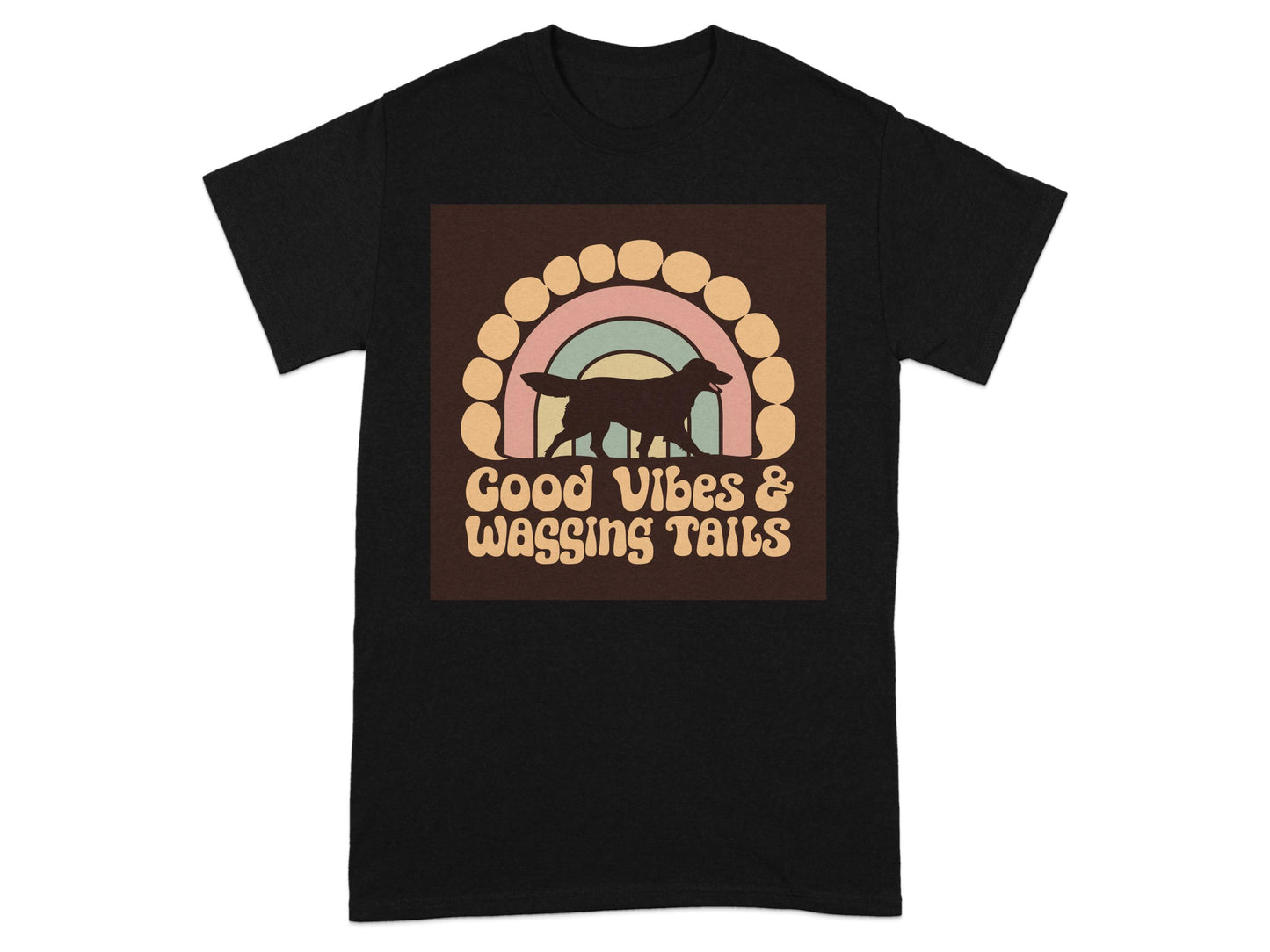 Good Vibes and Wagging Tails Graphic T-Shirt product type