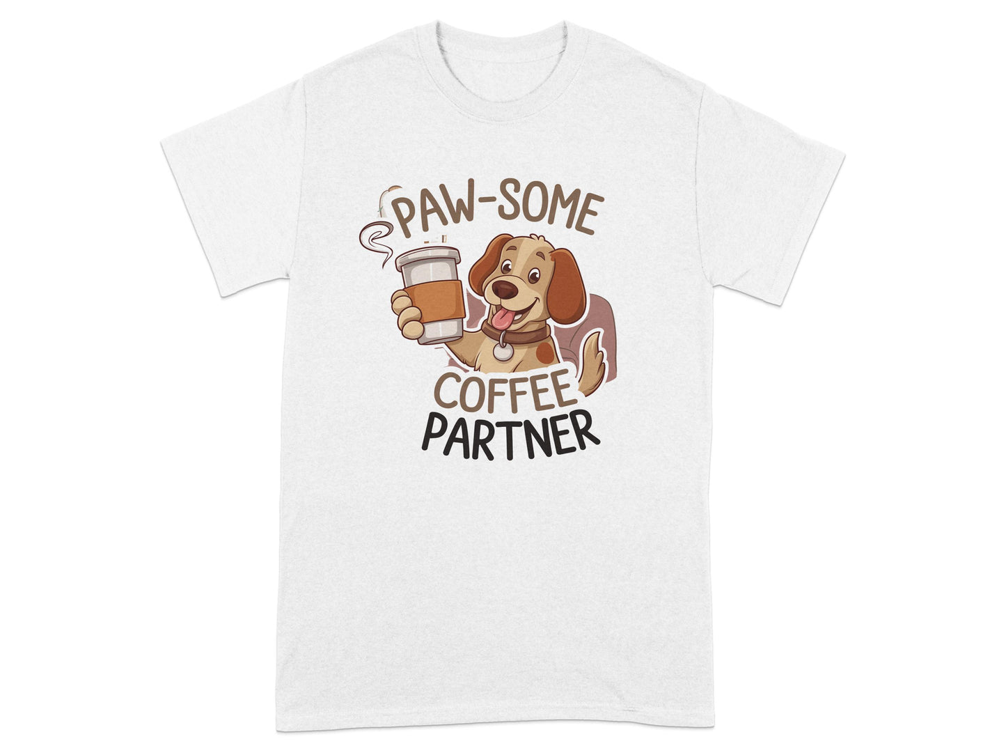 Paw-some Coffee Partner Dog Lover Graphic T-shirt product