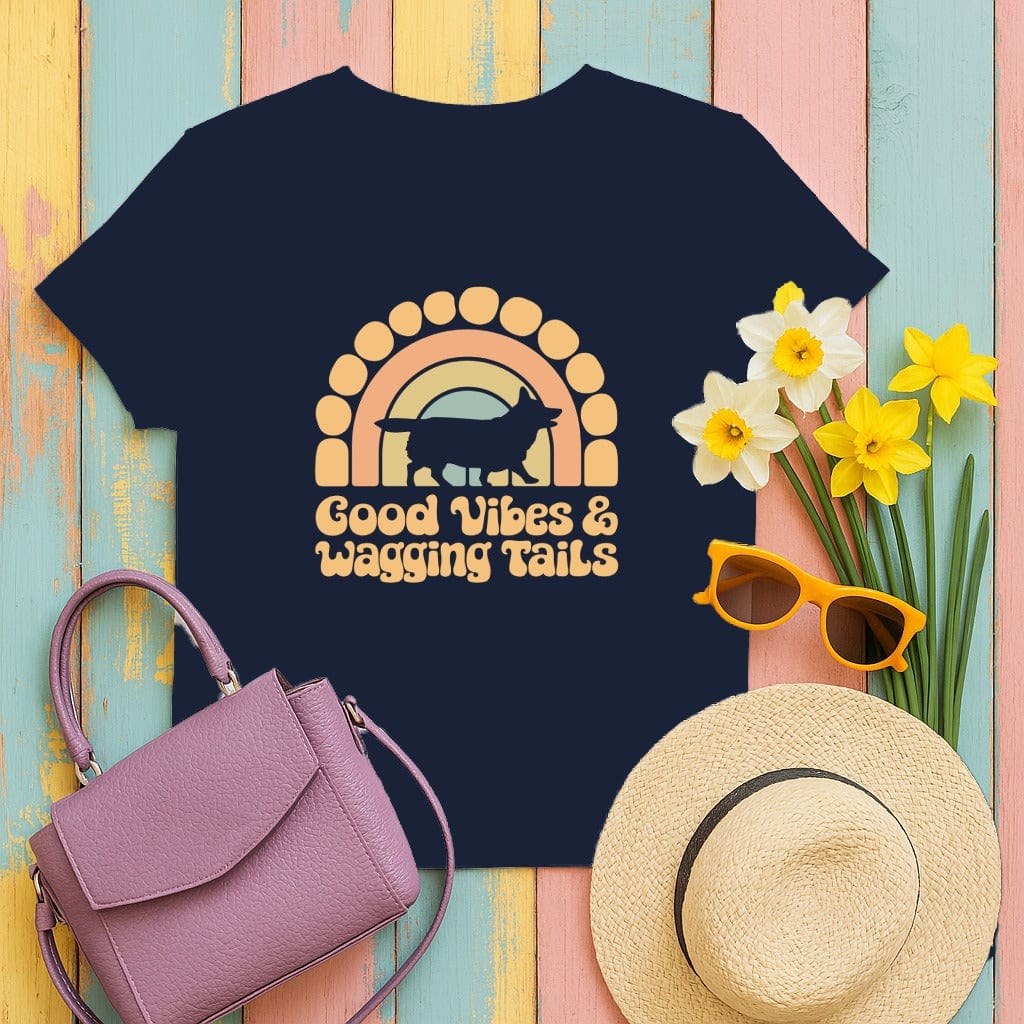 Good Vibes Wagging Tails Graphic T-Shirt product type