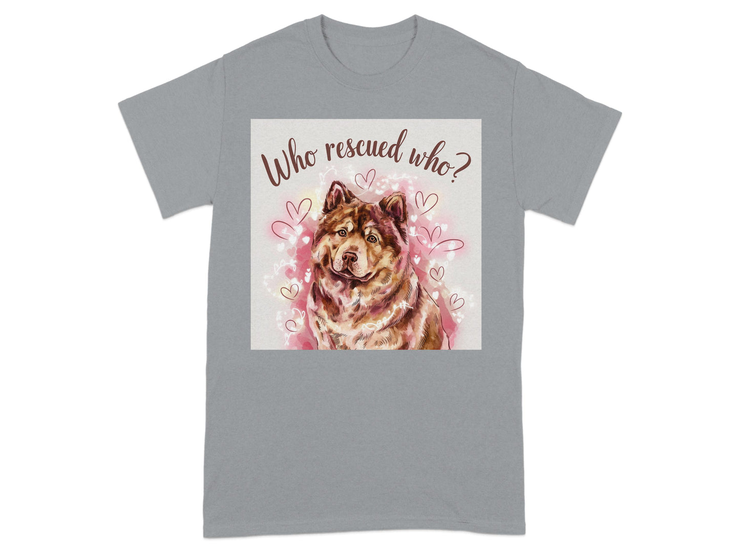Who Rescued Who Heart Design Dog Lover Shirt product