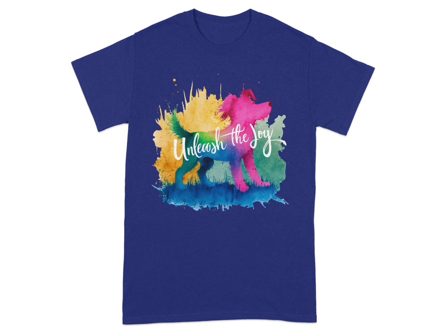 Unleash the joy colorful graphic T-shirt product