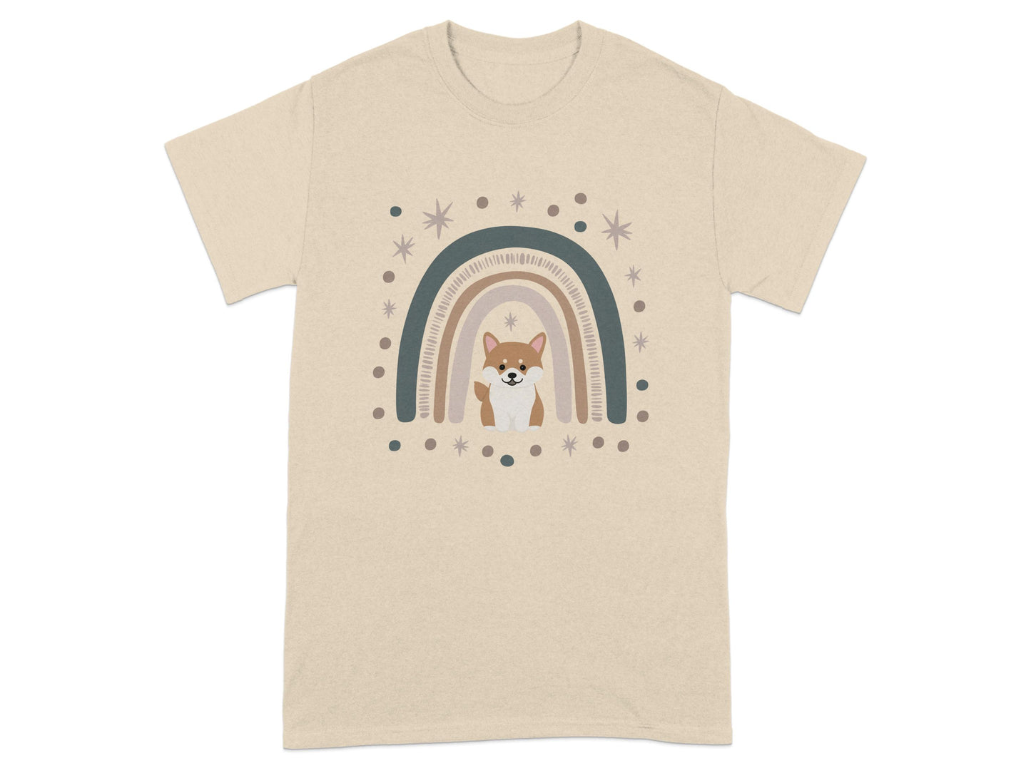 Cute Fox and Rainbow Design T-Shirt product type