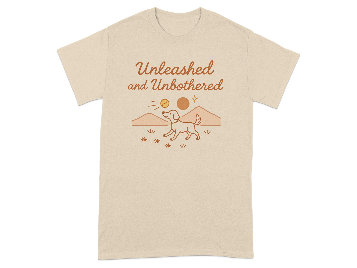 Unleashed and Unbothered Dog Themed Graphic Tee product