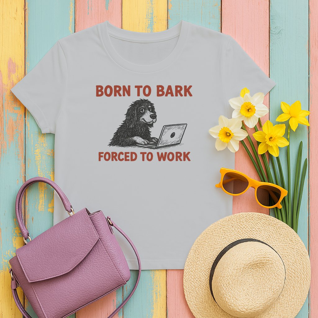 Born To Bark Forced To Work Graphic T-Shirt product