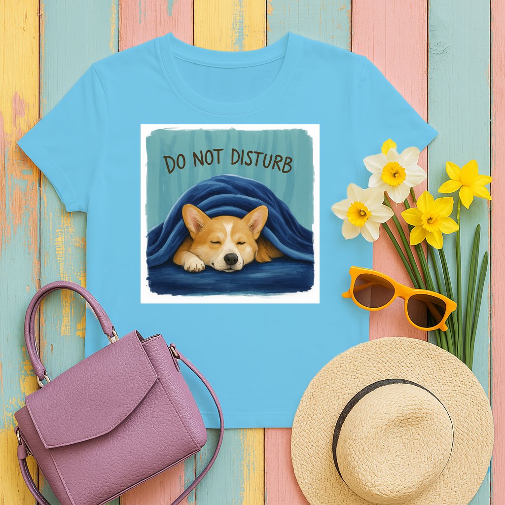 Do Not Disturb Sleeping Dog Printed T-Shirt product type