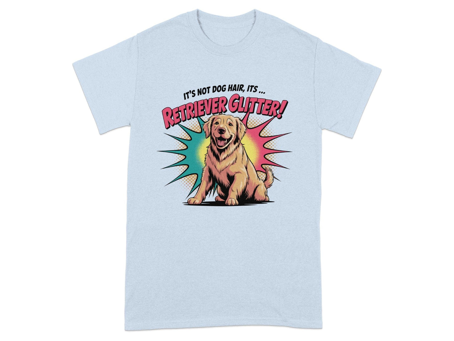 Retriever Glitter Dog Hair Funny T-Shirt product type