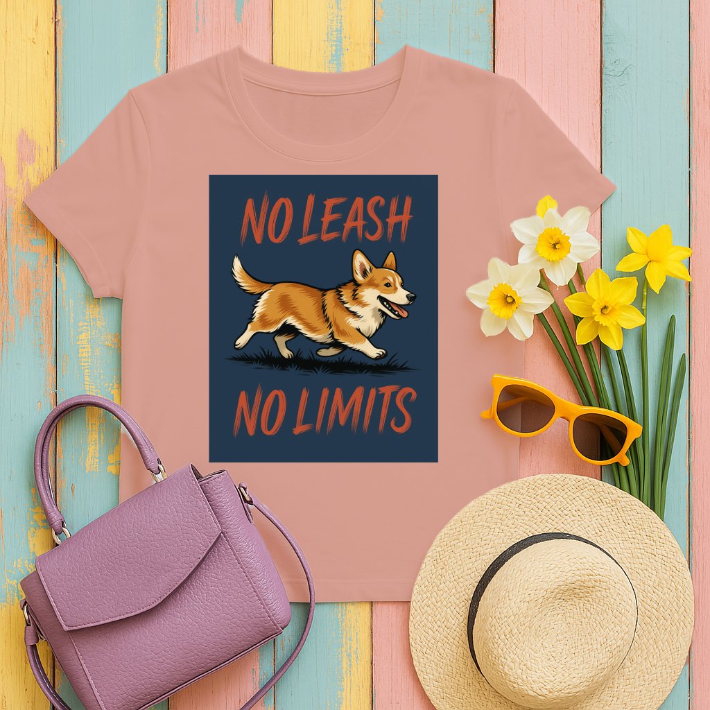 No Leash No Limits Corgi Dog Graphic Tee product