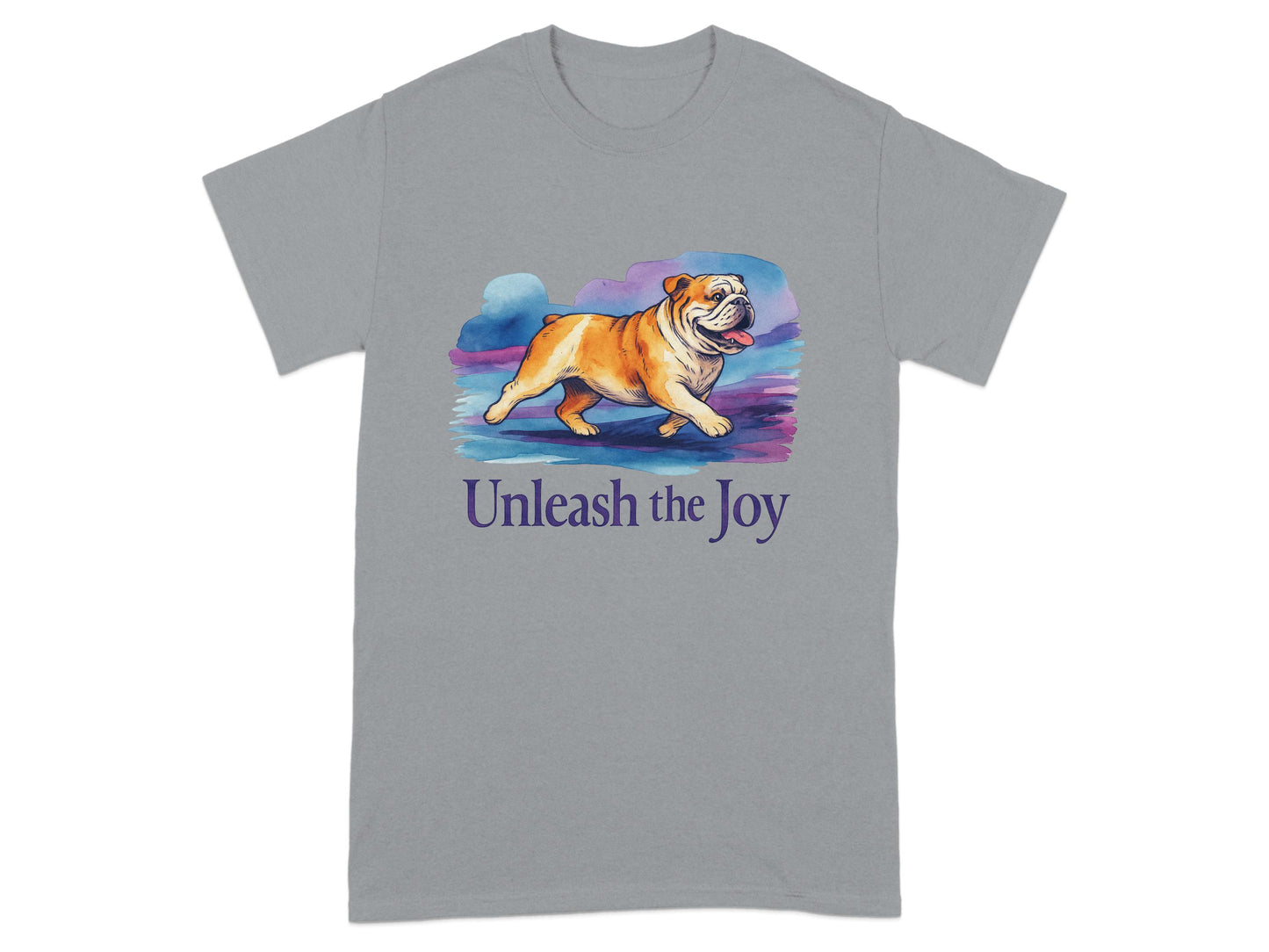 Unleash the Joy Bulldog Graphic Design Shirt product type