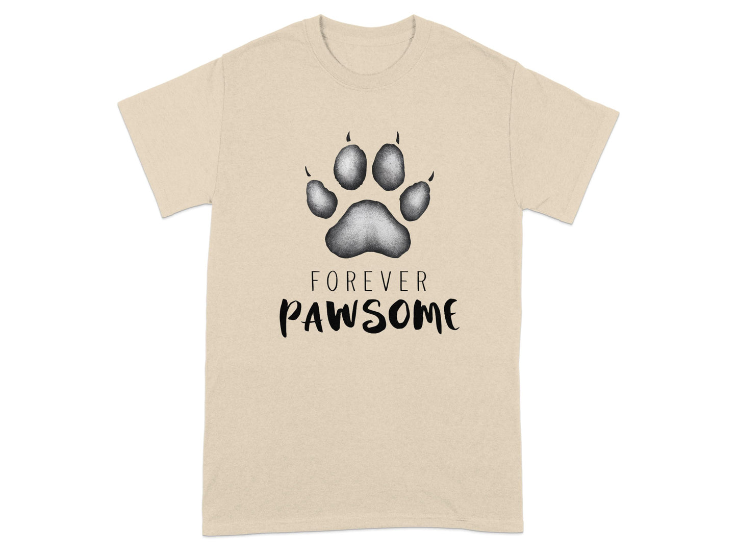 Forever Pawsome Paw Print Graphic Tee product
