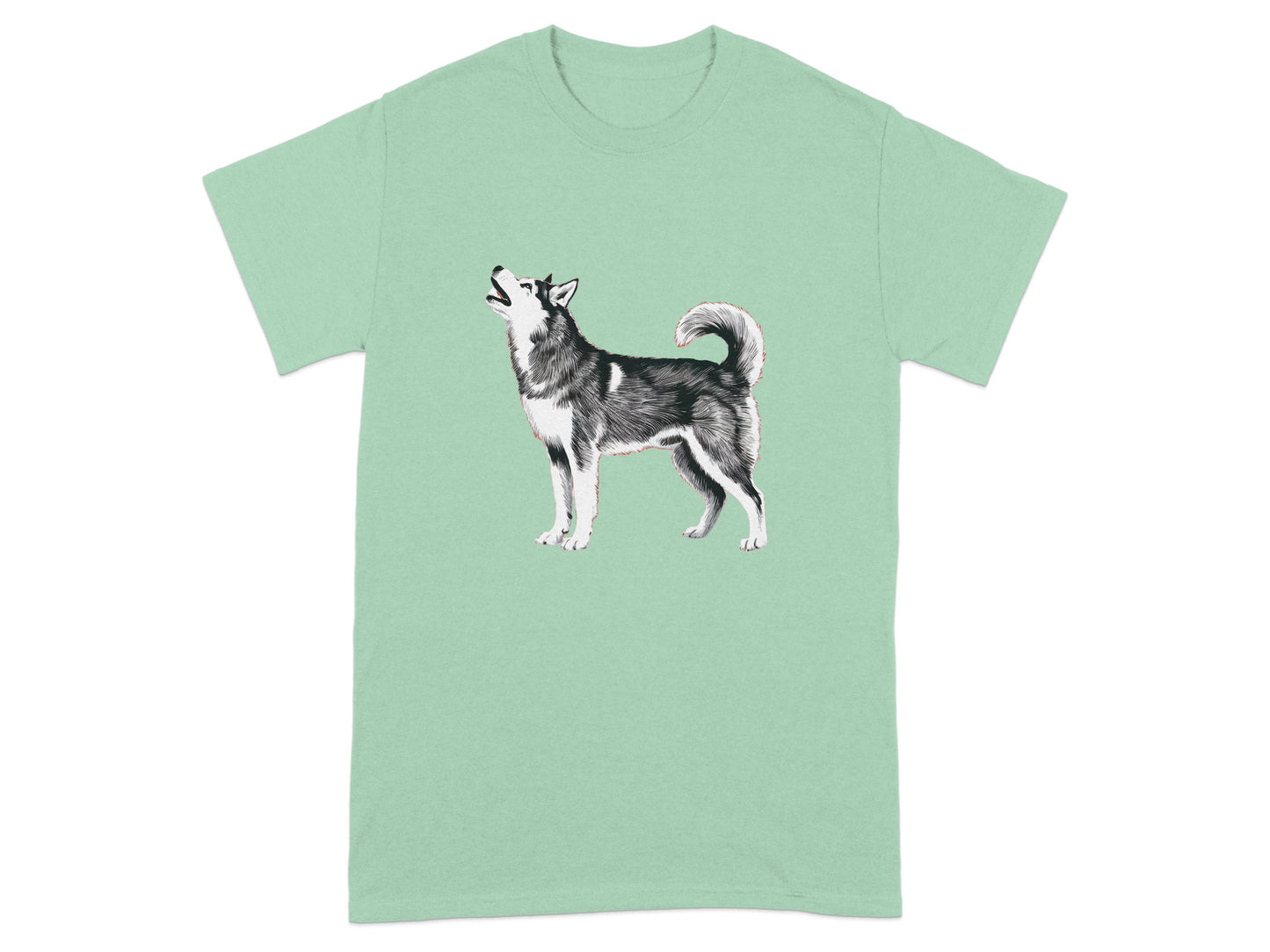 Majestic Howling Husky Illustration t-shirt product