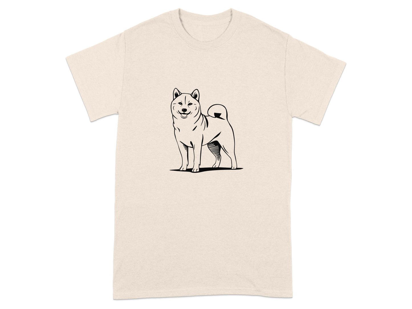 Cute Smiling Dog Print Casual T-Shirt product