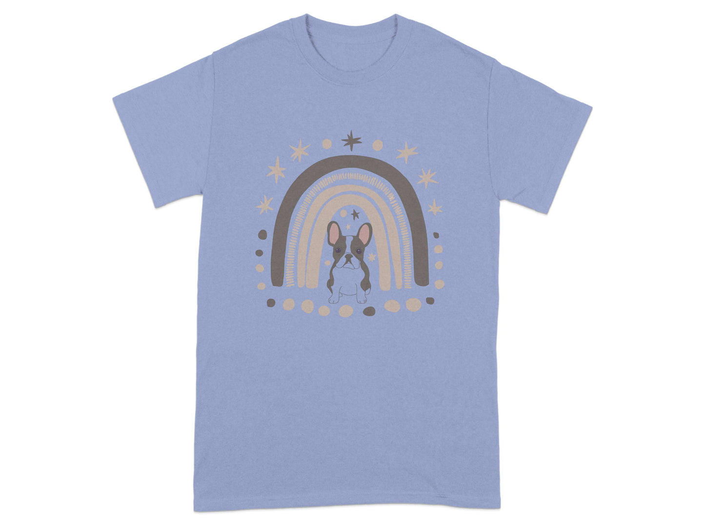 Adorable Dog with Rainbow Design Graphic T-shirt product