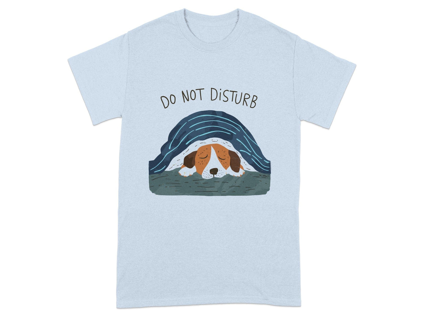 Do Not Disturb Dog Under Blanket Graphic Shirt product