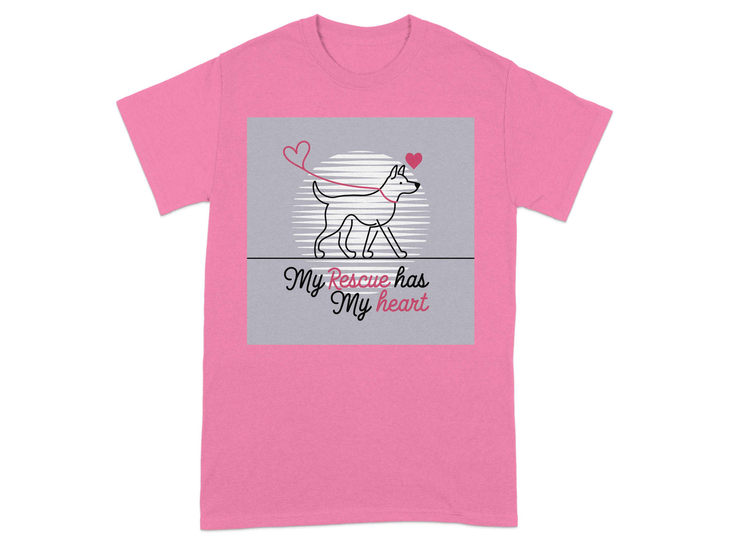 My Rescue Has My Heart Dog Lovers T-shirt product type