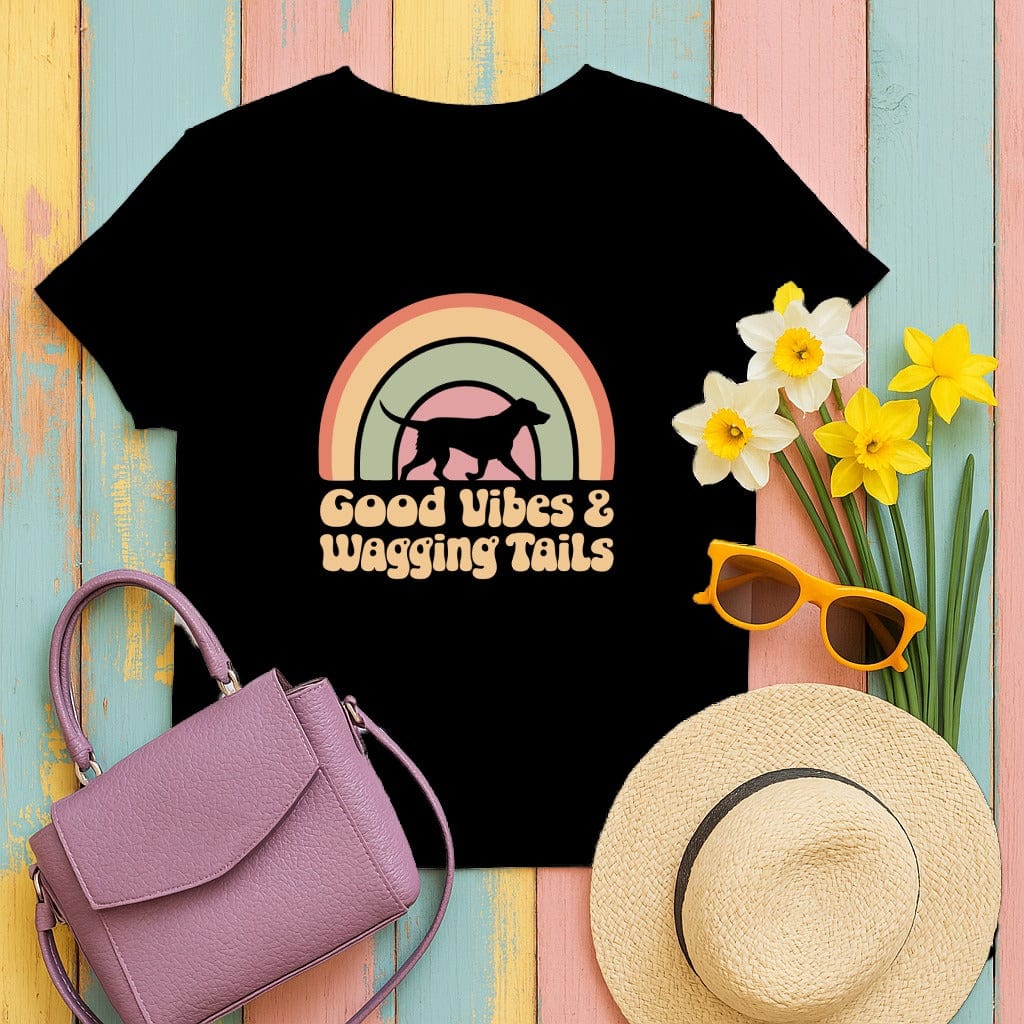 Good Vibes and Wagging Tails Graphic T-Shirt product