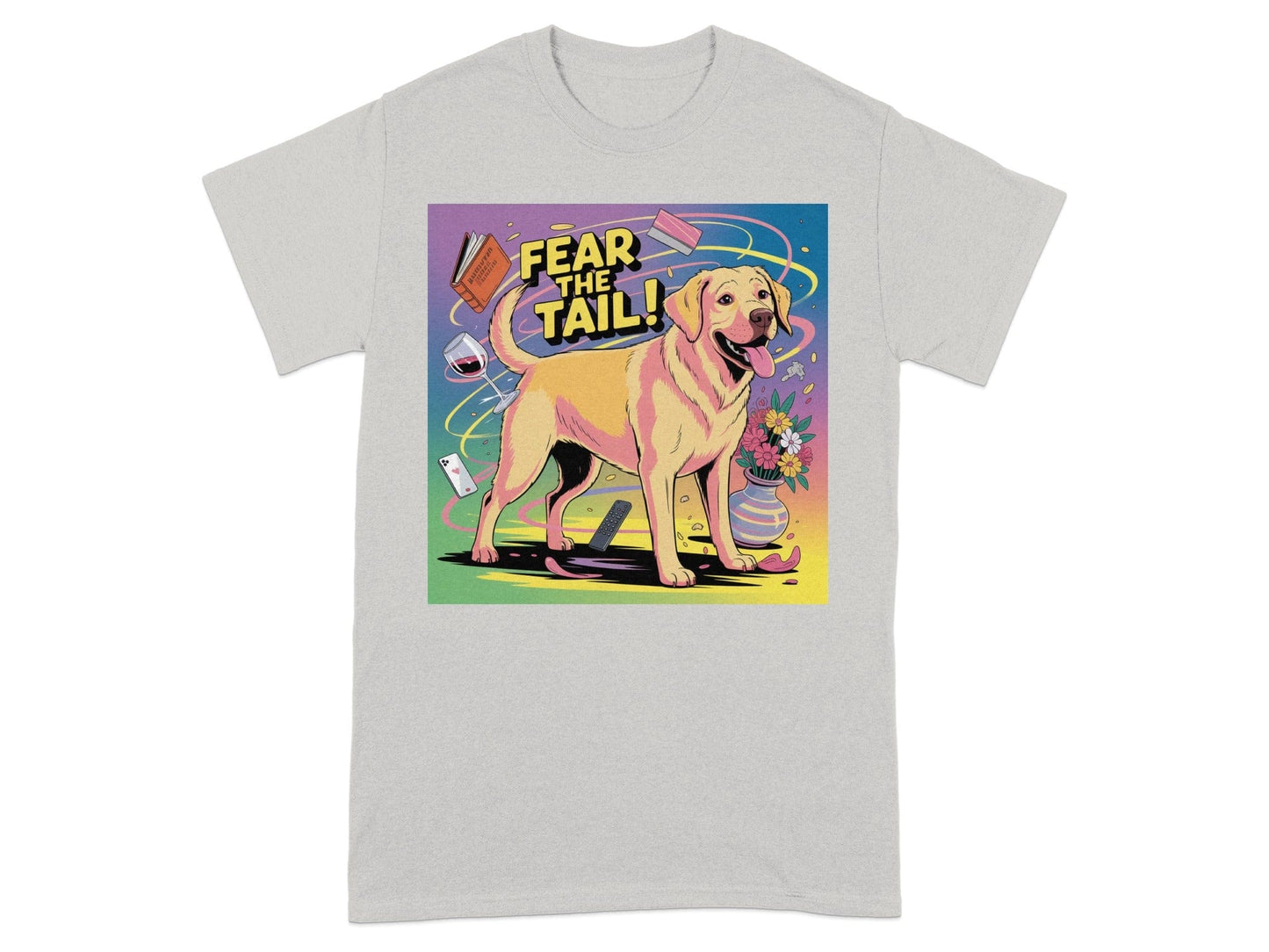 Fear The Tail Yellow Dog Graphic T-Shirt product
