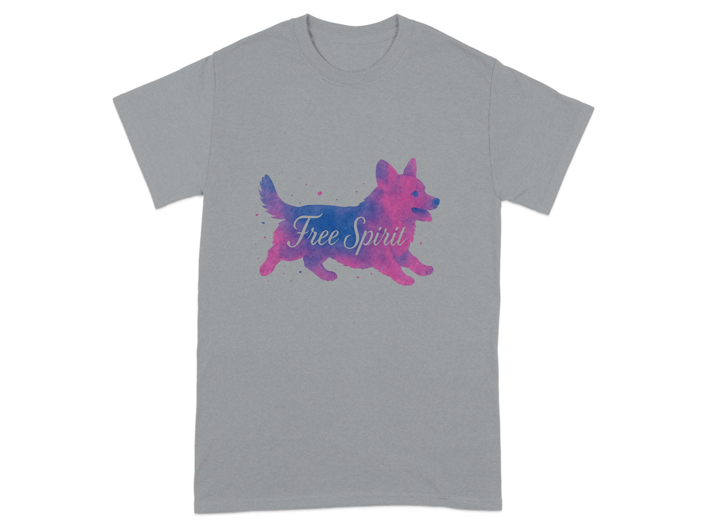 Free Spirit Dog Silhouette Graphic T-Shirt product