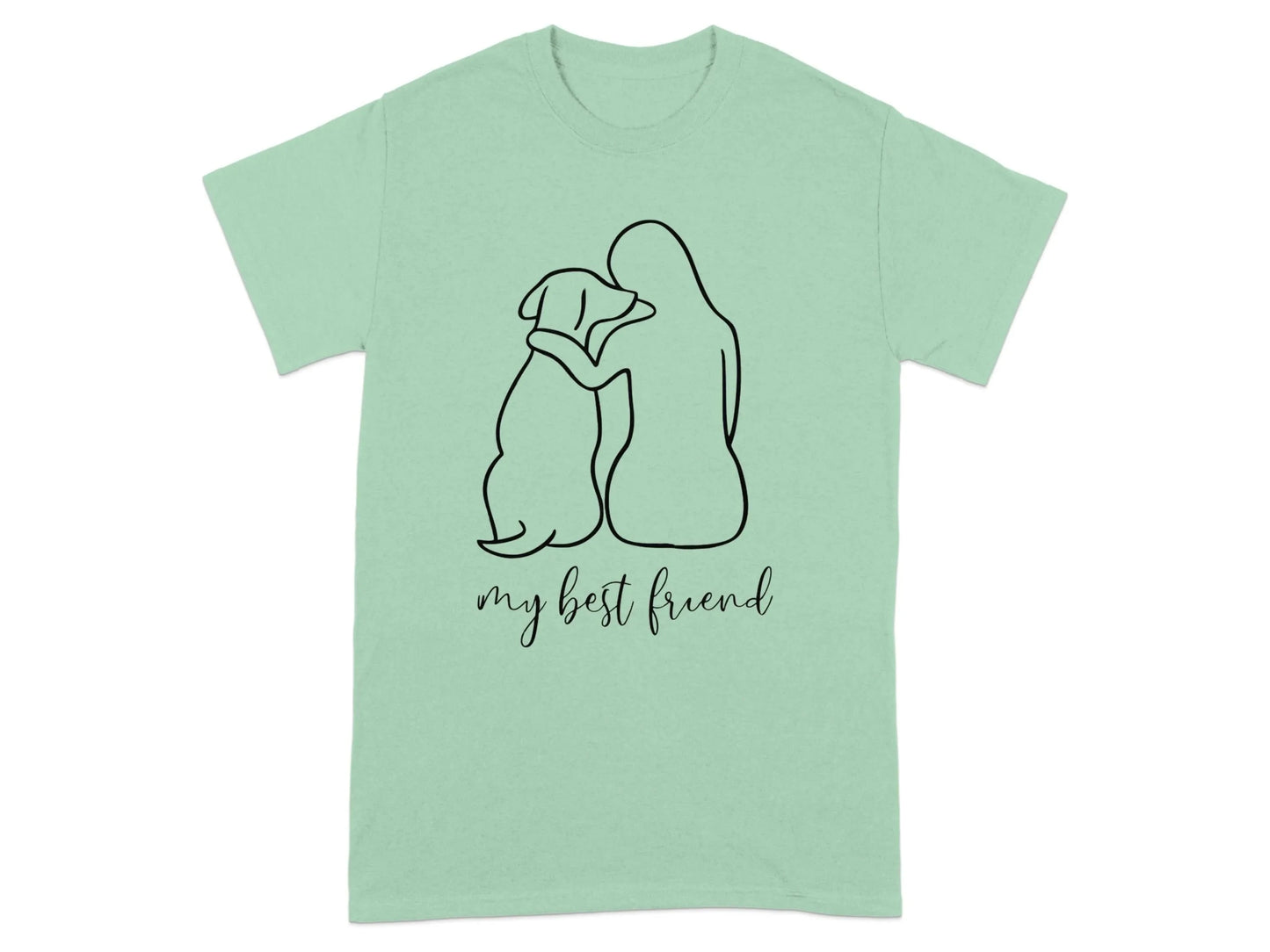 my best friend dog lover T-Shirts Mint Green T-shirt