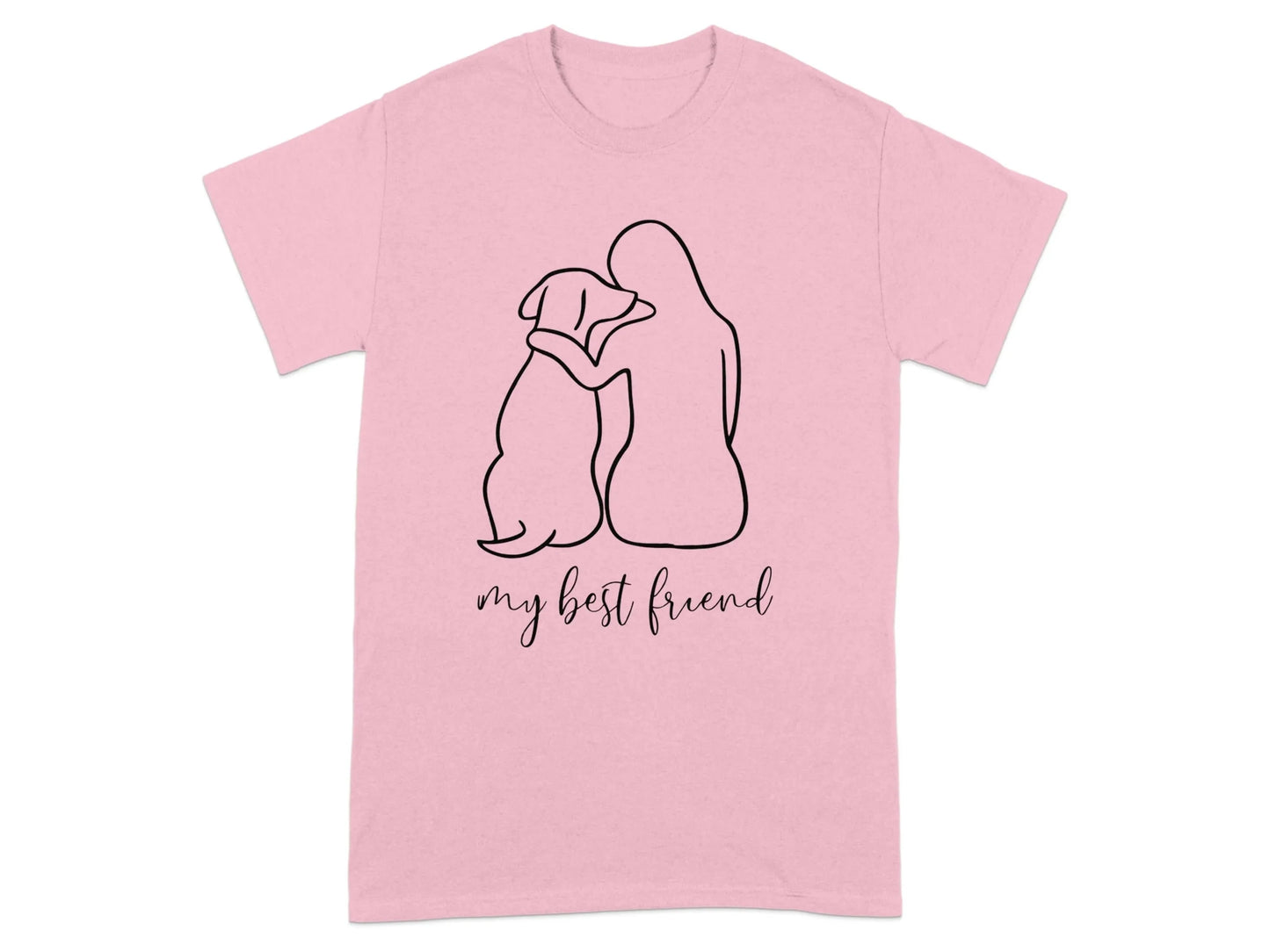 my best friend dog lover T-Shirts Light Pink T-shirt