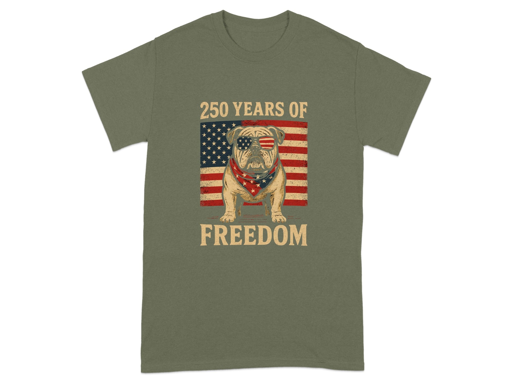 250 Years of Freedom Patriotic Bulldog Product
