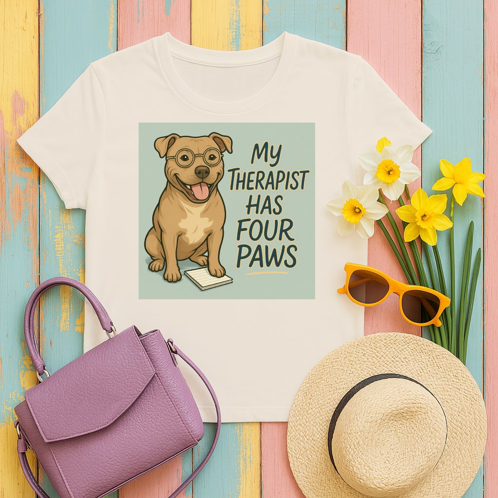 My Therapist Has Four Paws Cute Dog Graphic product type