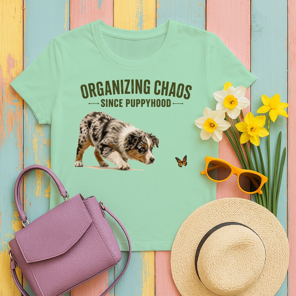 Organizing Chaos Aussie T-Shirt in Mint Green