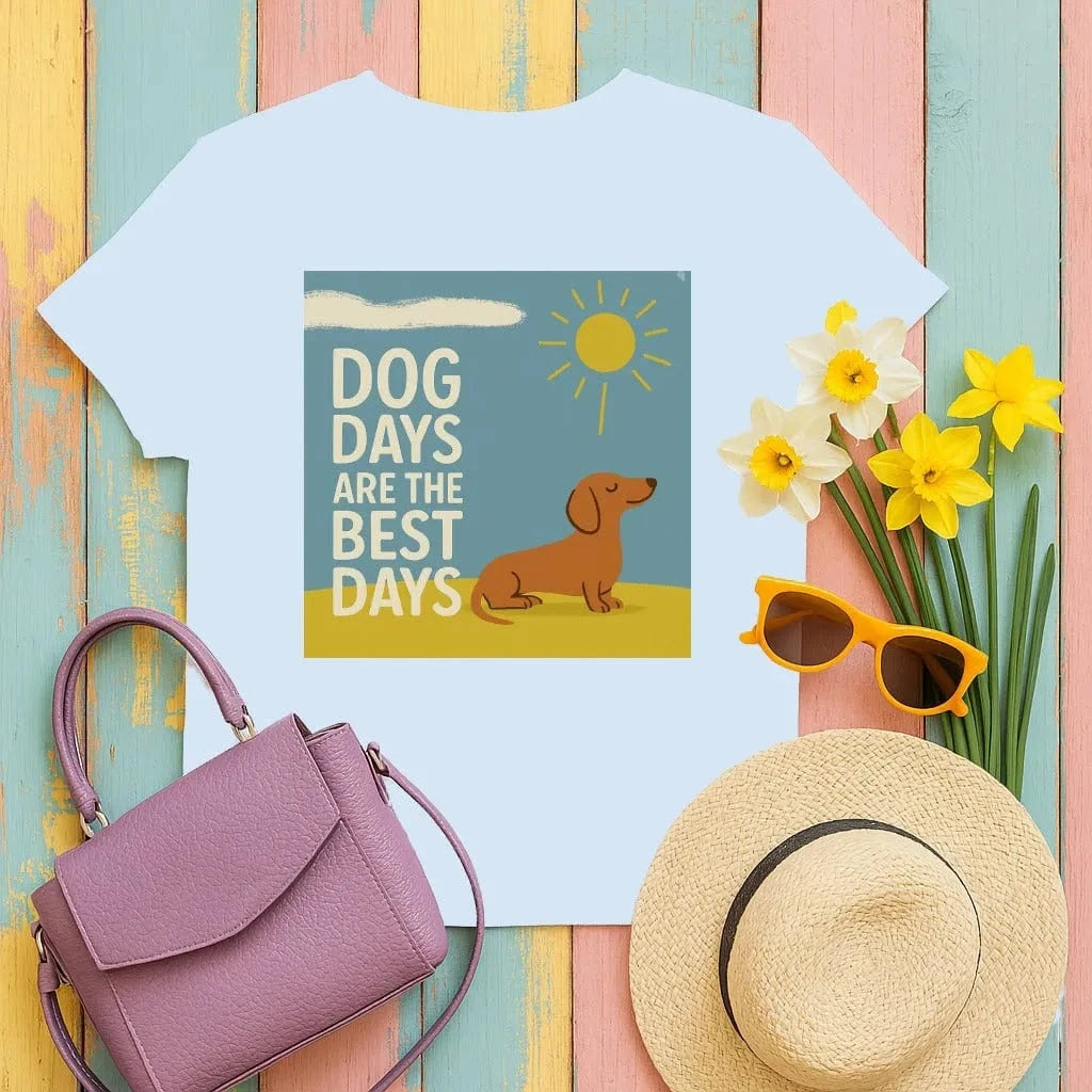 Dog Days Are The Best Days Dachshund T-Shirt T-shirt