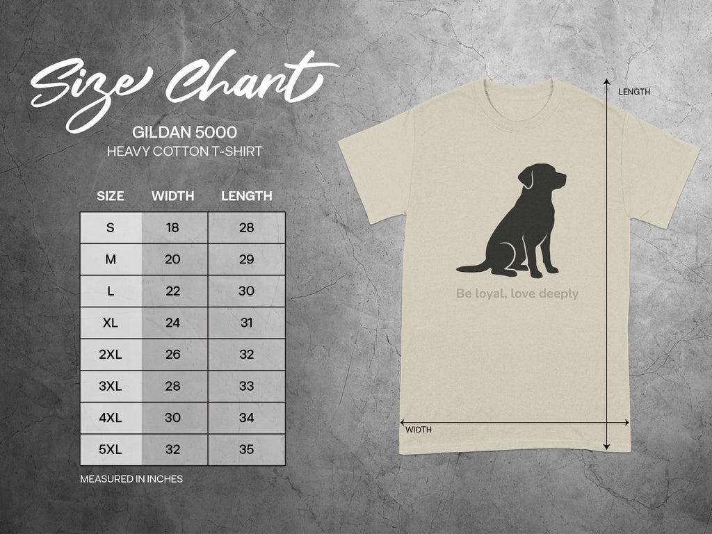 Be loyal love deeply T-shirt with dog silhouette design