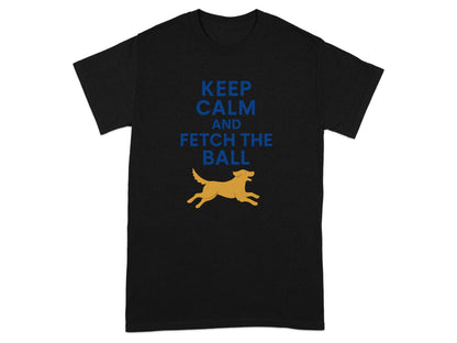 Keep Calm and Fetch The Ball Graphic T-Shirt product